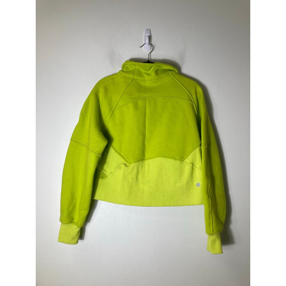 Bossi Neon Green Scuba Sweatshirt Pullover Sz S